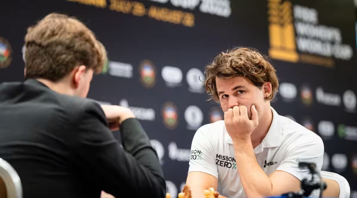 Chess World Cup semifinals: Praggnanandhaa holds Fabiano Caruana, Magnus  Carlsen escapes with a win