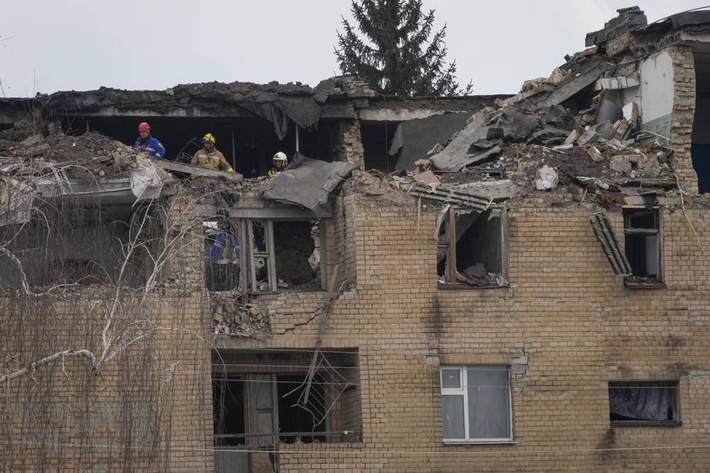 Russia attacks apartments and dorm in Ukraine