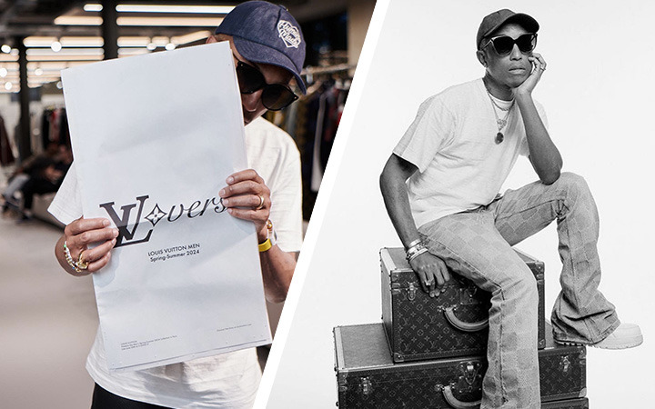 Pharrell Williams is the first guest on Louis Vuitton's new